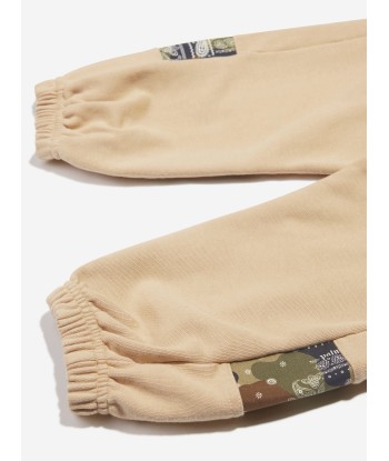 Palm Angels Boys Palm Brush Camo Joggers in Beige en linge