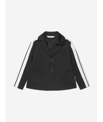 Palm Angels Boys Logo Track Blazer in Black Par le système avancé 