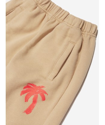 Palm Angels Boys Palm Brush Camo Joggers in Beige en linge