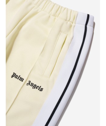 Palm Angels Boys Colourblock Camo Track Pants in White Dans la société mordern