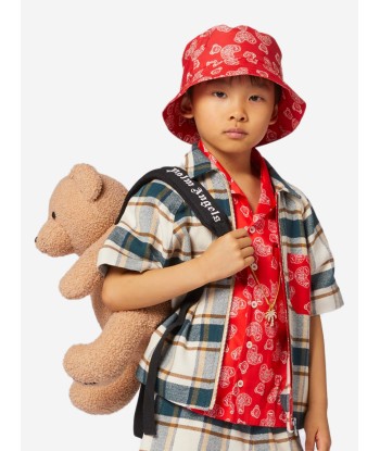 Palm Angels Kids Bear Backpack in Brown Venez acheter