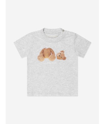 Palm Angels Baby Boys Bear T-Shirt in Grey 2023