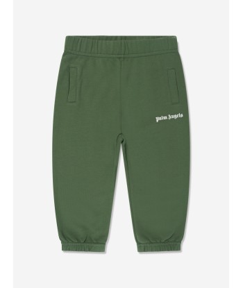 Palm Angels Baby Boys Logo Joggers in Green meilleur choix