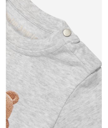 Palm Angels Baby Boys Bear T-Shirt in Grey 2023