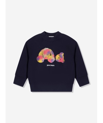 Palm Angels Girls Pop Bear Sweatshirt in Navy de l' environnement