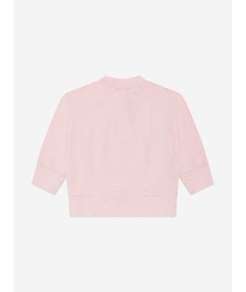 Palm Angels Girls Smiley Bear Sweatshirt in Pink en ligne