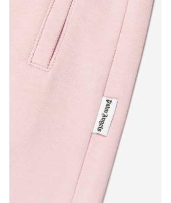 Palm Angels Girls Smiley Brush Joggers in Pink de pas cher