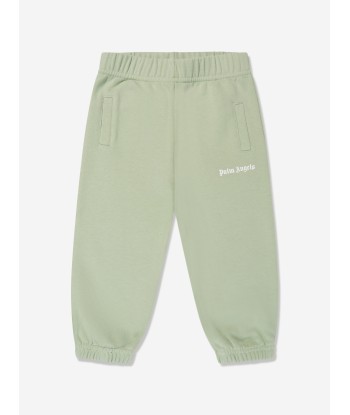 Palm Angels Baby Girls Logo Joggers in Green Dans la société mordern