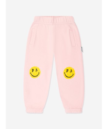 Palm Angels Baby Girls Smiley Brush Joggers in Pink les ctes