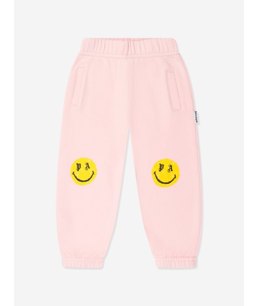 Palm Angels Baby Girls Smiley Brush Joggers in Pink les ctes