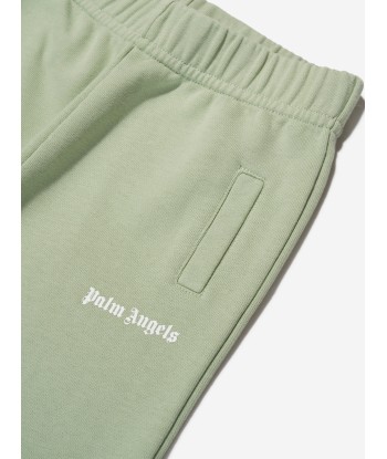 Palm Angels Baby Girls Logo Joggers in Green Dans la société mordern