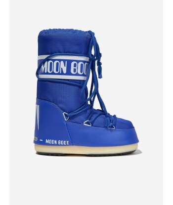 Moon Boot Kids Icon Nylon Snow Boots in Blue sur le site 