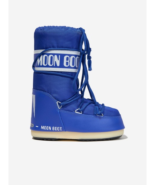 Moon Boot Kids Icon Nylon Snow Boots in Blue sur le site 