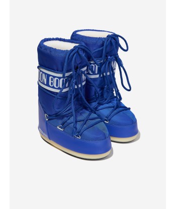 Moon Boot Kids Icon Nylon Snow Boots in Blue sur le site 