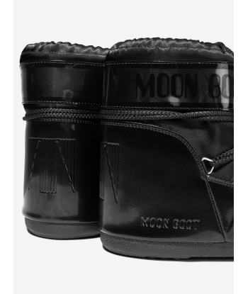 Moon Boot Kids Icon Low Glance Snow Boots in Black les ligaments