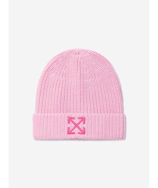 Off-White Kids Arrow Beanie Hat in Pink ouvre sa boutique