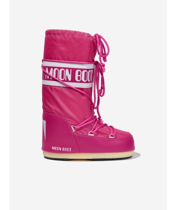 Moon Boot Girls Icon Nylon Snow Boots in Pink s'inspire de l'anatomie humaine