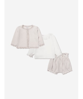 Paz Rodriguez Baby Girls Shorts Set in Ivory basket pas cher