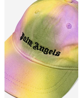 Palm Angels Boys Logo Brushed Cap in Green pas cher chine