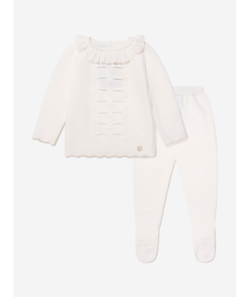 Paz Rodriguez Baby Outfit Set in Ivory Faites des économies