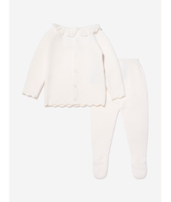 Paz Rodriguez Baby Outfit Set in Ivory Faites des économies