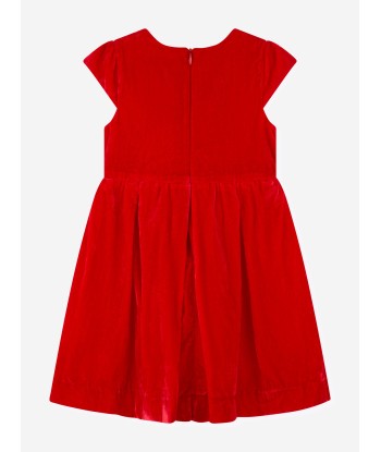 Rachel Riley Girls Tartan Bow Velvet Dress in Red Toutes les collections ici