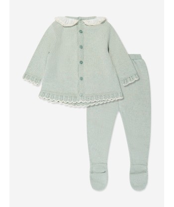 Paz Rodriguez Baby Girls Outfit Set in Green Pour