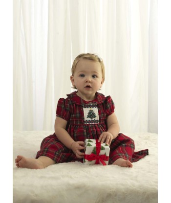 Rachel Riley Baby Girls Christmas Tree Dress And Bloomers in Red l'achat 