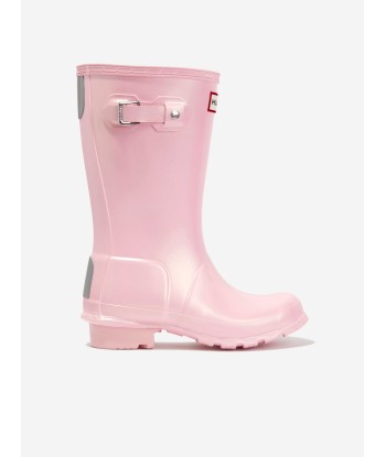 Hunter Girls Original Nebula Wellington Boots in Pink store