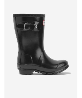 Hunter Kids Original Gloss Wellington Boots in Black Comment ça marche