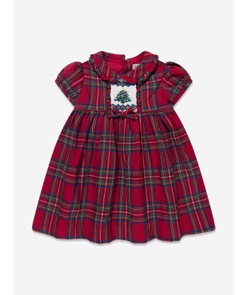 Rachel Riley Baby Girls Christmas Tree Dress And Bloomers in Red l'achat 