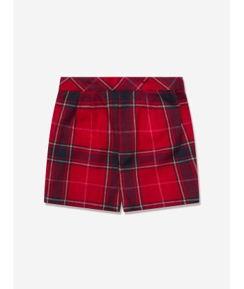 Rachel Riley Baby Boys Tartan Shorts Set in Red paiement sécurisé