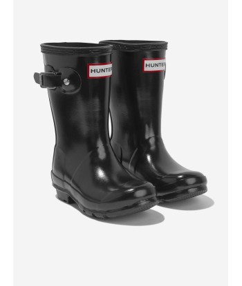 Hunter Kids Original Gloss Wellington Boots in Black Comment ça marche