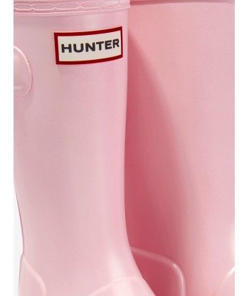 Hunter Girls Original Nebula Wellington Boots in Pink store