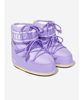 Moon Boot Kids Icon Low Nylon Snow Boots in Purple des créatures d'habitude