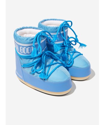 Moon Boot Kids Icon Low Nylon Snow Boots in Blue 50% de réduction en Octobre 2024