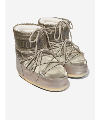 Moon Boot Kids Icon Low Glance Snow Boots in Gold suggérées chez