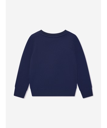 Ralph Lauren Girls Bear Sweatshirt in Navy Livraison rapide