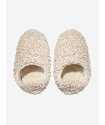 Moon Boot Kids Faux Curly Sandals in Ivory de la marque