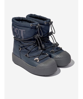 Moon Boot Kids JTrack Polar Snow Boots in Blue le concept de la Pate a emporter 