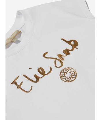 Elie Saab Girls Cotton Logo Dress Véritable concentré