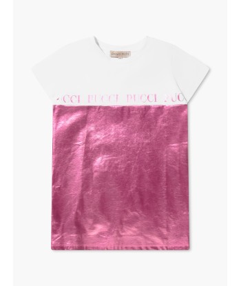 Pucci Girls Metallic Logo Dress Vous souhaitez 