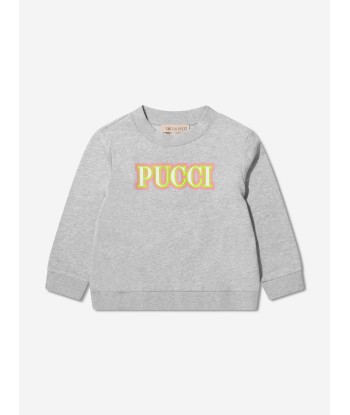 Pucci Girls Chest Logo Sweatshirt la colonne vertébrale