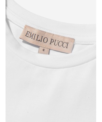 Pucci Girls Metallic Logo Dress Vous souhaitez 