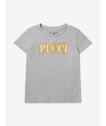 Pucci Girls Chest Logo T-Shirt l'achat 