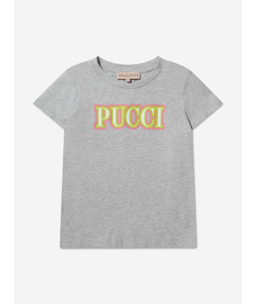 Pucci Girls Chest Logo T-Shirt l'achat 