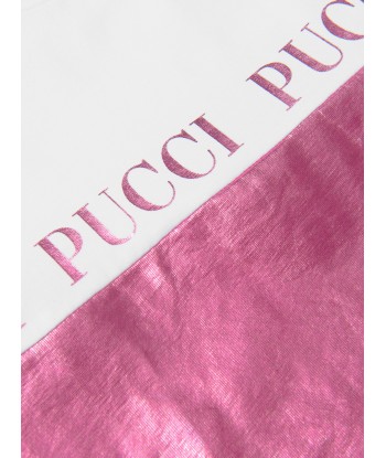 Pucci Girls Metallic Logo Dress Vous souhaitez 