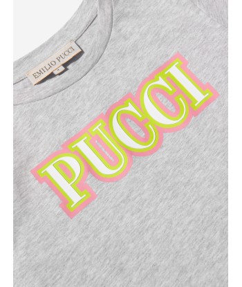 Pucci Girls Chest Logo T-Shirt l'achat 