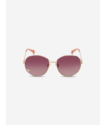 Chloé Girls Oval Sunglasses in Gold destockage