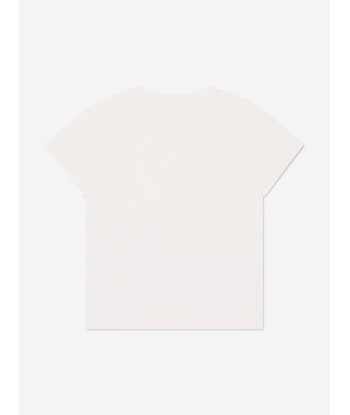 Pucci Girls Logo T-Shirt in Ivory de technologie